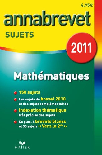 Mathématiques: Sujets 2011