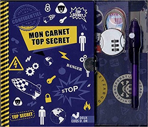 carnet top secret - coffret avec accessoires: interdit aux filles ! 
