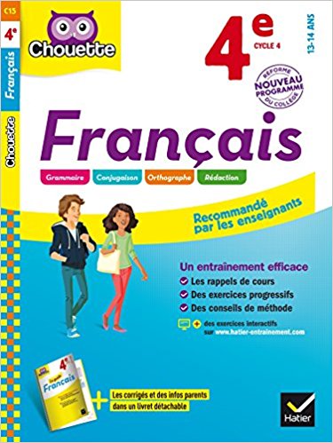 Français 4e: cahier d'entraînement et de révision 