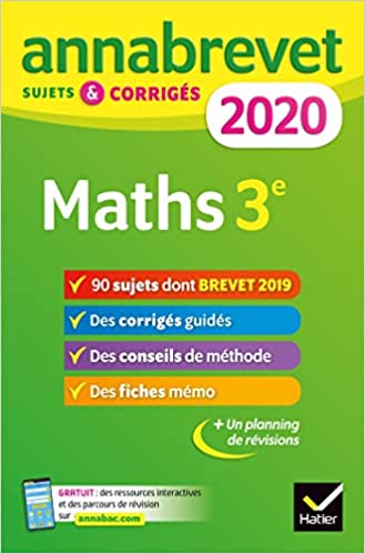 Maths 3e - Sujets et corrigés 