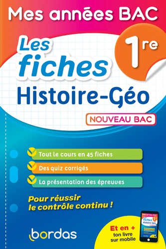 Les fiches histoire-géo 1re 