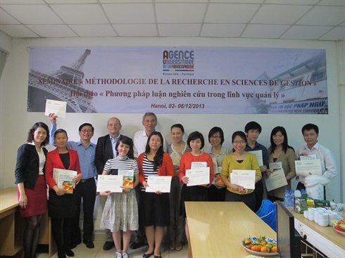Séminaire régional sur la méthodologie de la recherche en sciences de gestion à Hanoi