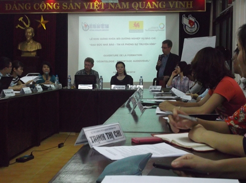 Reportage audiovisuel: la déontologie au centre d'une formation francophone à Hanoi