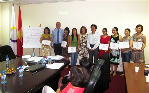 Clôture d'une formation destinée à des journalistes francophones du Vietnam