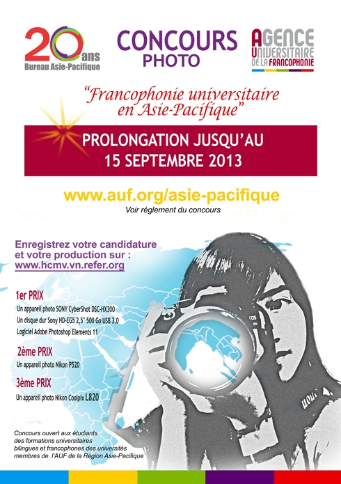 Concours photo «Francophonie universitaire en Asie-Pacifique»