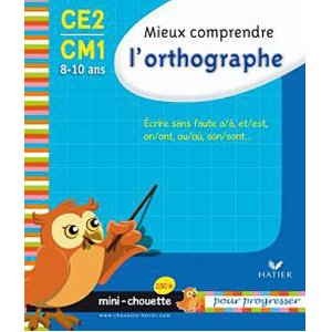 Mini chouette mieux comprendre l'orthographe CE2/CM1 8-10 ans