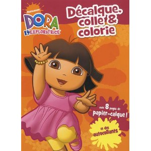 Décalque, colle et colorie