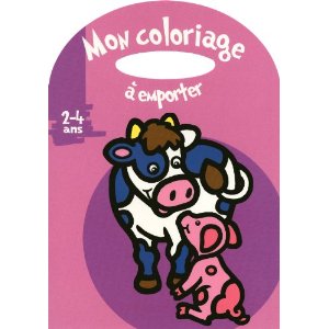 Mon coloriage à emporter (Vache) : 2-4 ans