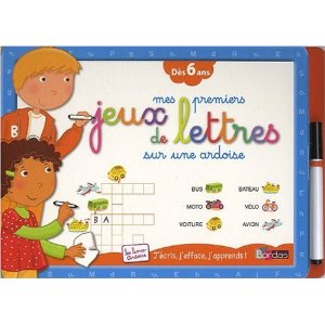 Mes premiers jeux de lettres sur une ardoise
