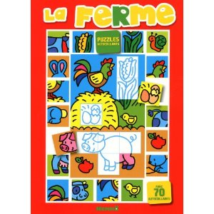 La ferme - puzzles autocollants