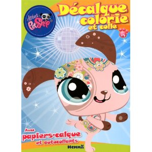 Décalque colorie et colle: Avec papiers-calque et autocollants