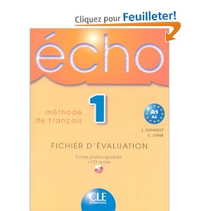 ECHO FICHIER D'EVALUATION NIVEAU 1 + CD AUDIO METHODE DE FRANCAIS