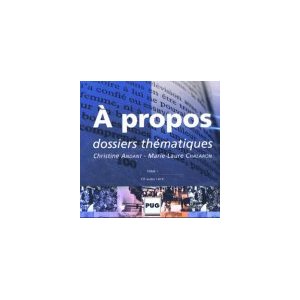 À propos - dossiers thématiques - niveaux B1-B2 (2 CDs)