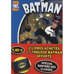 Batman + Superman offre spéciale (2 livres + 1 trousse Batman)