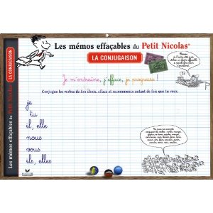 La conjugaison : Les mémos effaçables du Petit Nicolas, sous-main 