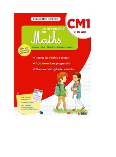 JE M'ENTRAINE EN MATHS CM1 - CAHIER - EDITION 2016                                                  