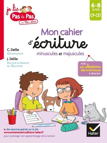 Français CP-CE1 6-8 ans Mon cahier d'écriture minuscules et majuscules