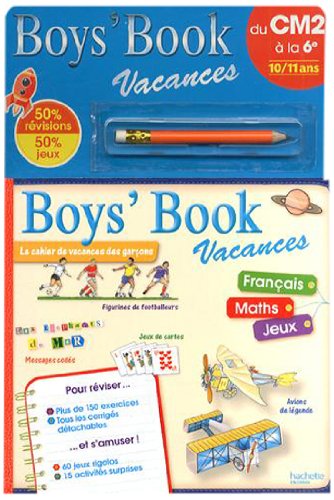 Boys' Book vacances du CM2 à la 6e : 10/11 ans