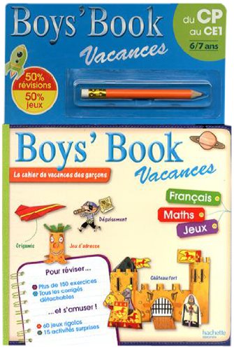Boys' Book vacances du CP au CE1 : 6/7 ans