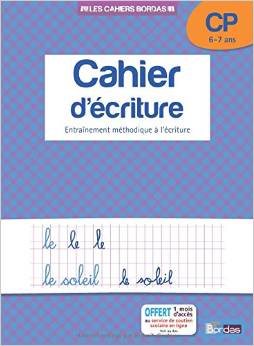 Cahier d'écriture CP