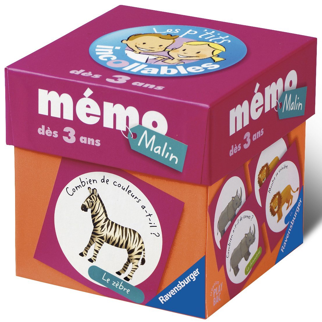 Ravensburger - 24149 - Jeu éducatif premier âge - Memo P'Tits Incollables
