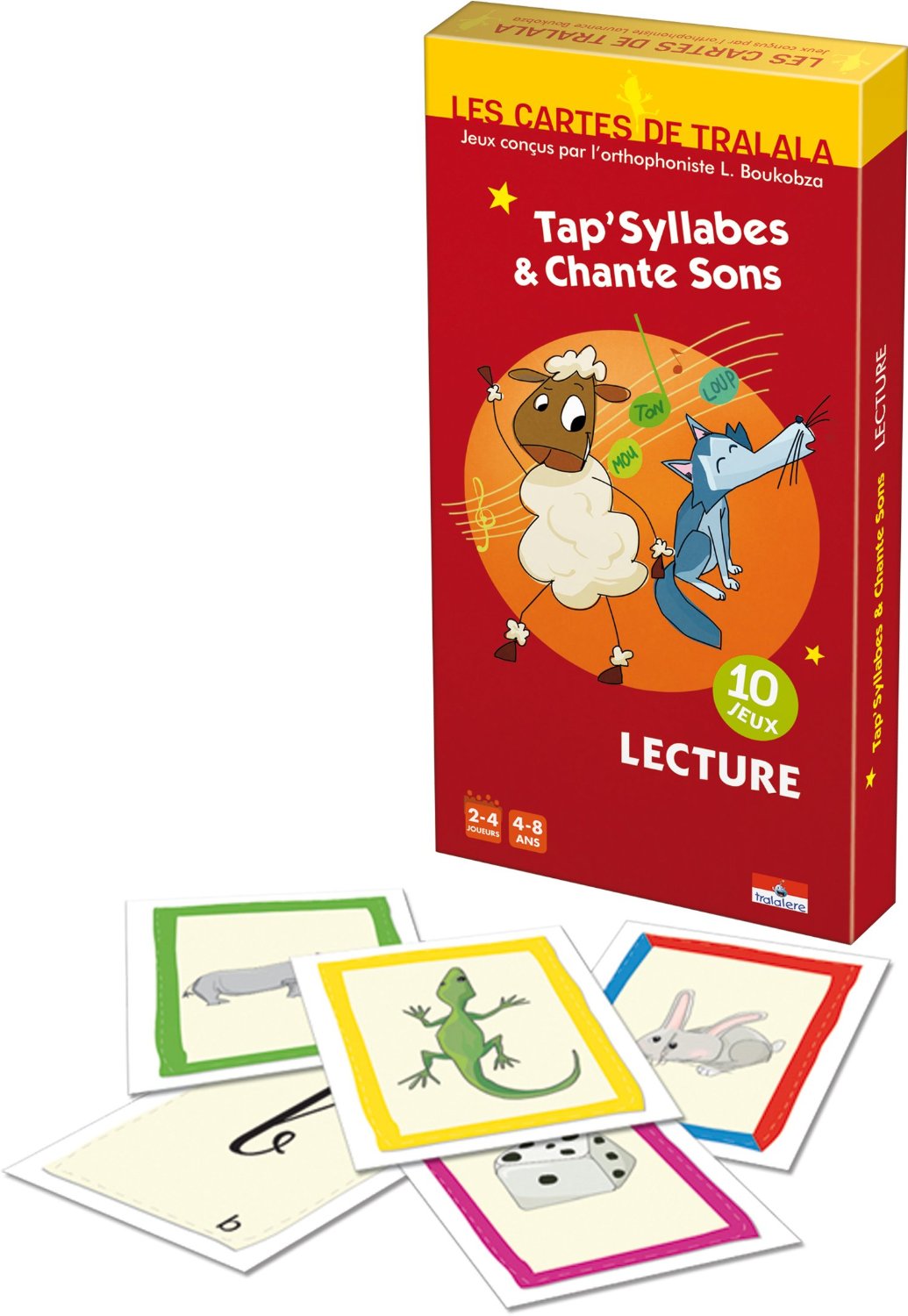Asmodee - TRA01 - Jeu enfants - Les Cartes Tralala - Tap Syllabes et Chante Sons