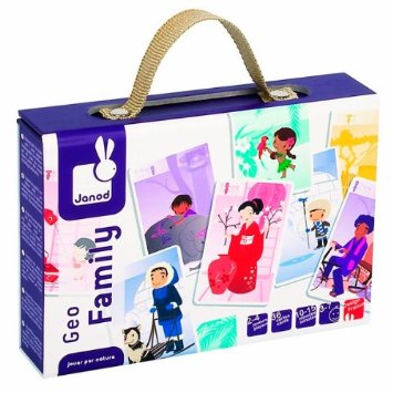 Janod - 4502937 - Jeu de 7 familles - Geo - Multicolore