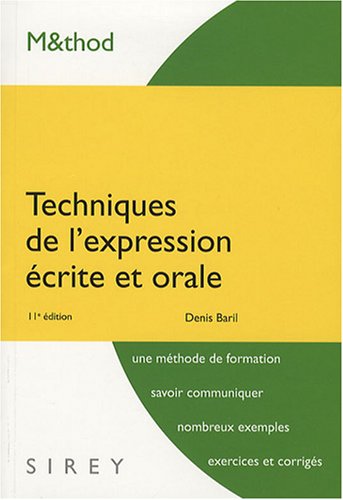 Techniques de l'expression écrite et orale 