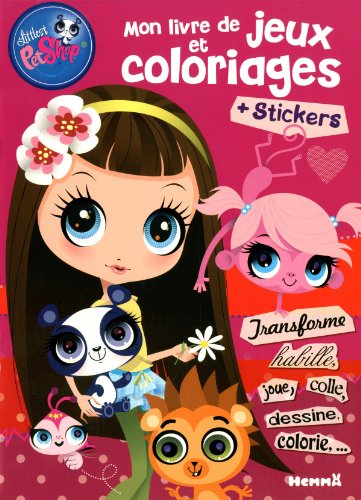 Mon livre de jeux et coloriages Littlest PetShop : Plus stickers 