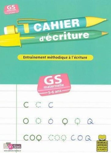 Cahier d'écriture Grande section de maternelle