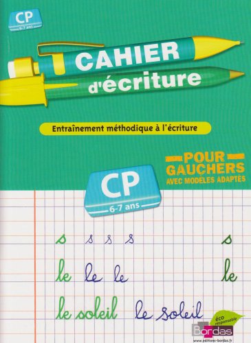 Cahier d'écriture pour gauchers CP