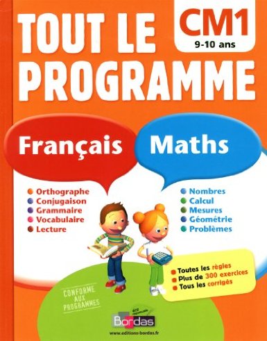 Tout le programme Français-Maths CM1 