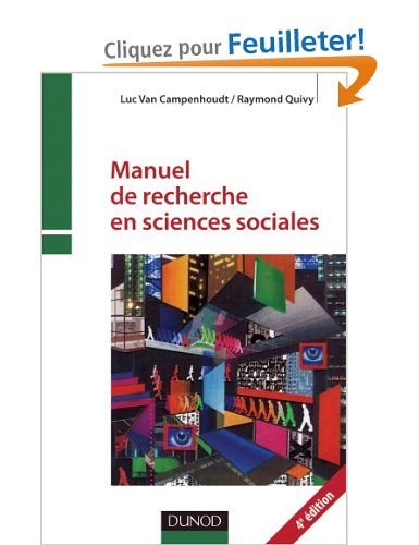 Manuel de recherche en sciences sociales - 4e edition