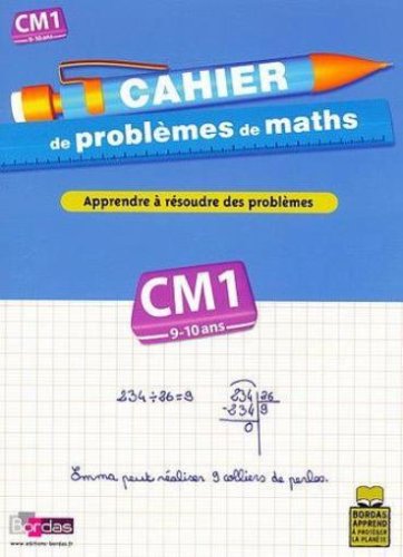 Cahier de problèmes de maths CM1