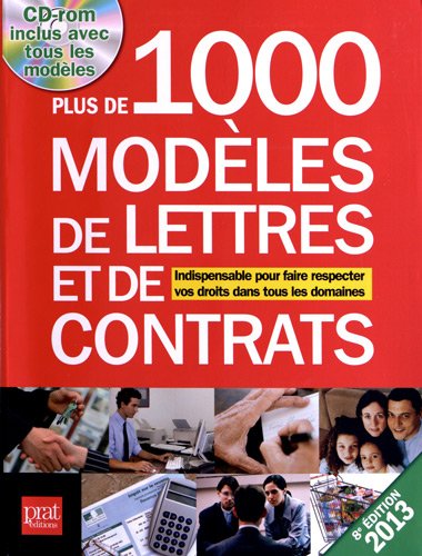 Plus de 1000 modèles de lettres et de contrats (1Cédérom)
