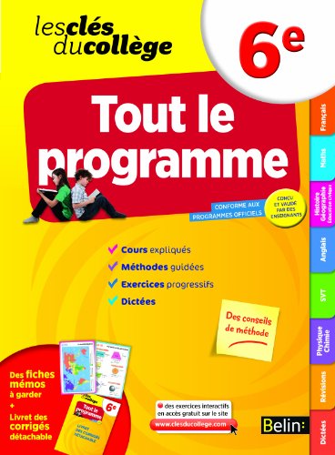 Cls du collge - Tout le programme 6e