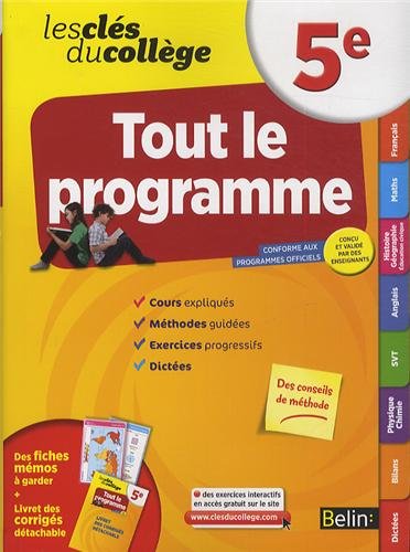 Cls du collge - Tout le programme 5e