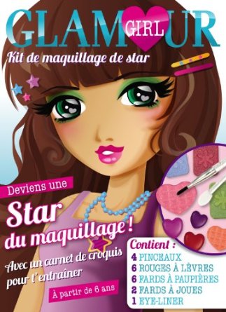 Glamour Girl, kit de maquillage de star : Deviens une star du maquillage ! Avec un carnet de croquis pour t'entraîner