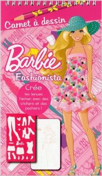 Barbie fashionista - Carnet à dessin