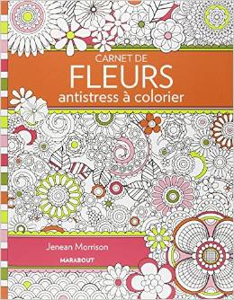 CARNET DE FLEURS ANTISTRESS A COLORIER