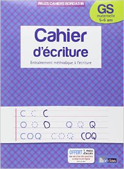 Cahier d'écriture GS 