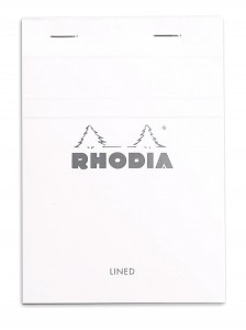 Rhodia bloc n°13 white (ligné)