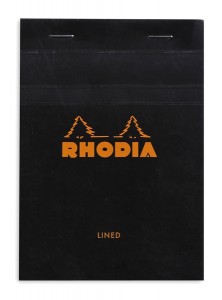 Rhodia Bloc N°13 noir  (ligné)
