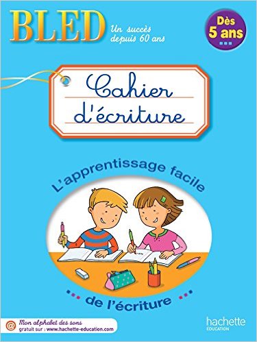 BLED CAHIER D'ECRITURE