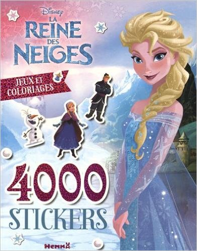 DISNEY LA REINE DES NEIGES 4000 STICKERS JEUX ET COLORIAGES