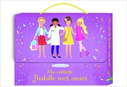 MA VALISETTE J'HABILLE MES AMIES - 4 LIVRES AUTOCOLLANTS 