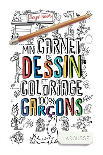 Mini-Carnet de dessins et coloriages 100% garçons