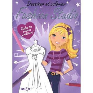 Dessiner et colorier Fashion Studio Violet : Réalise tes propres créations !