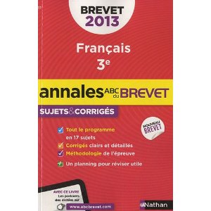 ANNALES BREVET 2013 FRANCAIS CORRIGES N27                                                           