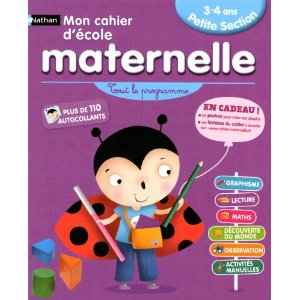 Mon cahier d'école maternelle Petite Section